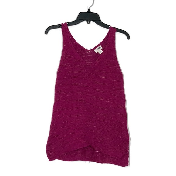 Caslon Sweater Purple Fuchsia Tank Top - Picture 5 of 13